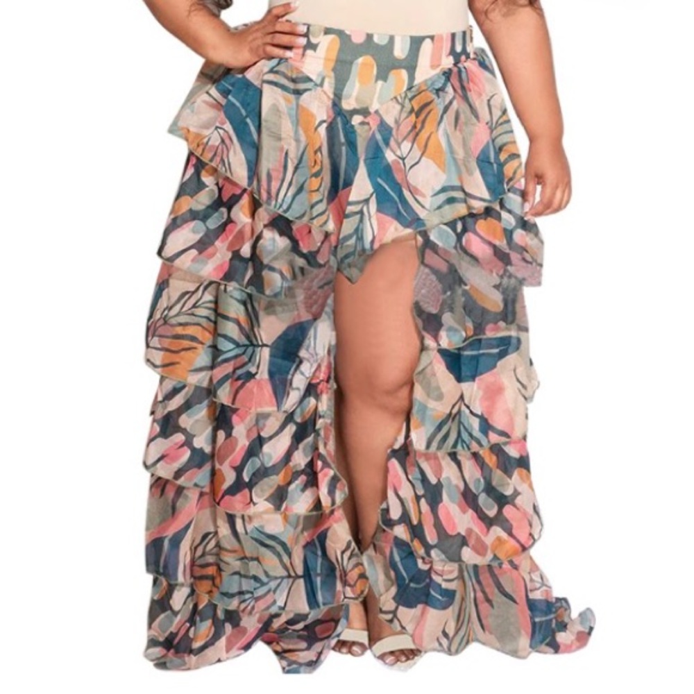 High waist, maxi skirt